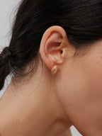 Sanswood "Olive" Sanded Olive Earrings, Exquisite Retro Design, Fine Sparkling Earrings And Earrings