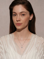 Sanswood Morigo "Sissi Sisi" Cultivated Alexander Gemstone Necklace Blue And Purple Color Changing Sweater Chain