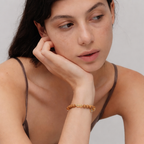 Sanswood Sengo'S "Good Peanuts" Laoshan Tan Brazilian Citrine Lucky Beads Bracelet Meaning Hand-Made Gift